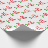 Little Elf Weihnachtsgeschenk Wrapping Paper Geschenkpapier (Ecke)
