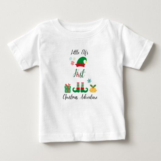 Little Elf's erstes Weihnachtsabenteuer Baby T-Shi Baby T-shirt (Vorderseite)