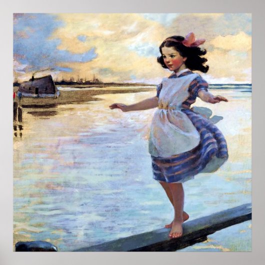 "Little Eml’y" von Jessie Willcox Smith Poster (Vorne)
