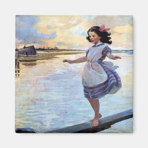 „Little Eml'y“ von Jessie Willcox Smith Magnet