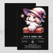 Little Enchanted Wizard Birthday Einladung (Vorne/Hinten)