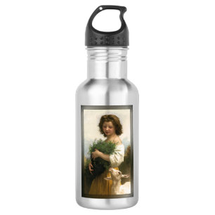 Little Esmeralda von William-Adolphe Bouguereau Edelstahlflasche