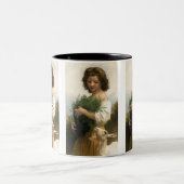 Little Esmeralda von William-Adolphe Bouguereau Zweifarbige Tasse (Mittel)