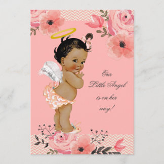 Little Ethnic Angel Watercolor Blume Kinderdusche Einladung