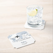 Little Explorer Adventure Blue Baby Shower Untersetzer (Vor Ort)