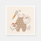 Little Explorer Adventure erwartet Boho Cocktail Serviette (Vorderseite)