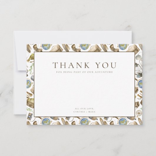 Little Explorer Adventure Neutral Dankeskarte (Vorderseite)