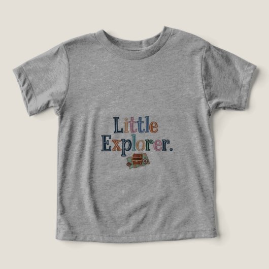 Little Explorer Adventure-T-Shirt (Design Vorderseite)