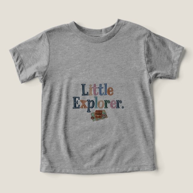 Little Explorer Adventure-T-Shirt (Design Vorderseite)