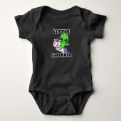 "Little Explorer" Alien Unicorn Baby Strampler (Vorderseite)