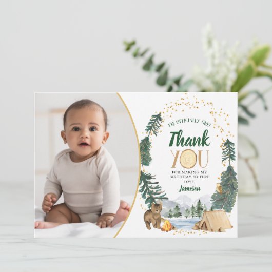 Little Explorer Dankeschön Karte (Stehend Vorderseite)