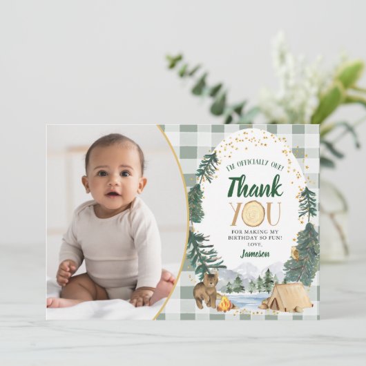 Little Explorer Dankeschön Karte (Stehend Vorderseite)