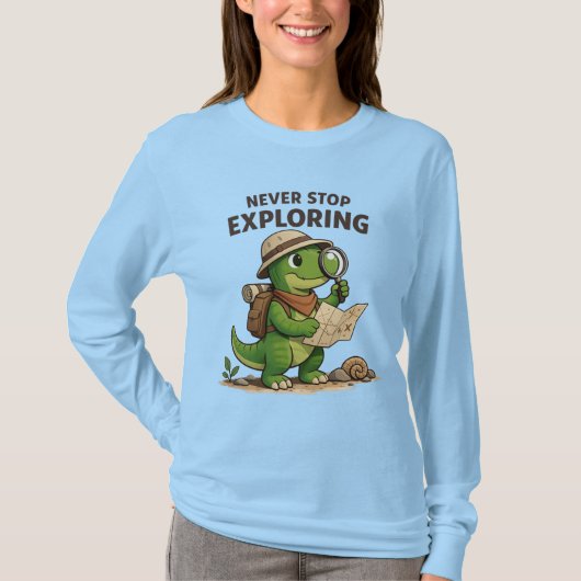 Little Explorer Dino T-Shirt (Vorderseite)
