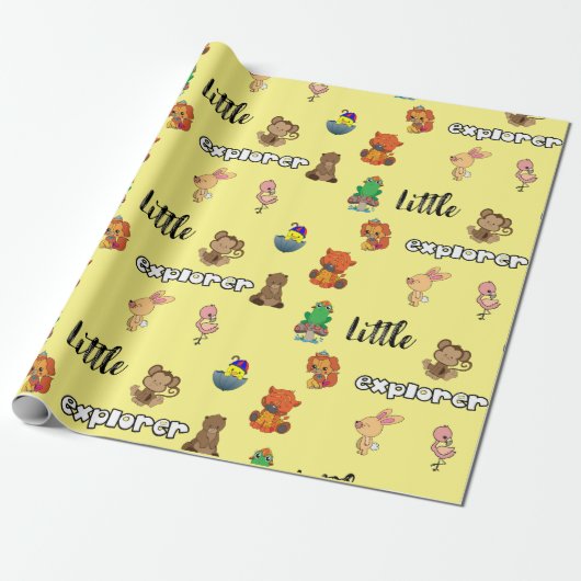Little Explorer Flachpapier Geschenkpapier (Ungerollt)