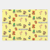 Little Explorer Flachpapier Geschenkpapier Set (Vorderseite 2)