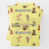 Little Explorer Flachpapier Geschenkpapier Set (Beispiel)