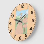 Little Explorer Hiking Adventure Große Wanduhr (Winkel)