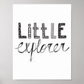 Little Explorer - Kinderzimmer- oder Kinderraumpos Poster (Vorne)