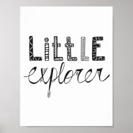 Little Explorer - Kinderzimmer- oder Kinderraumpos Poster