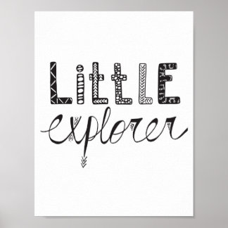Little Explorer - Kinderzimmer- oder Kinderraumpos Poster