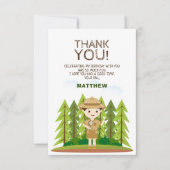 Little Explorer Vielen Dank Einladung (Vorderseite)