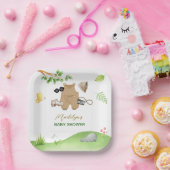 Little Explorer Woodland Forest Hiking Baby Shower Pappteller (Party)