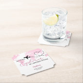 Little Explorer World Map Pink Baby Shower Untersetzer (Vor Ort)