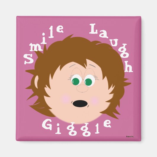 Little Faces Smile Laugh Giggle Magnet (Vorne)