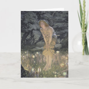 Little Fairy Angel und Girl Karte