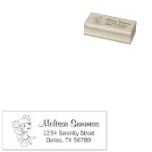 Little Fairy auf einer Toadstool-Adresse Gummistempel (Stempel)