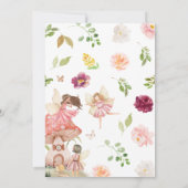 Little Fairy Baby Dusche Einladung (Rückseite)