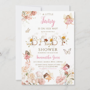 Little Fairy Baby Dusche Einladung