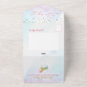 Little Fairy Baby Girl Dusche All In One Einladung (Außenbereich)