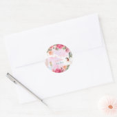 Little Fairy Baby Girl Dusche Runder Aufkleber (Umschlag)