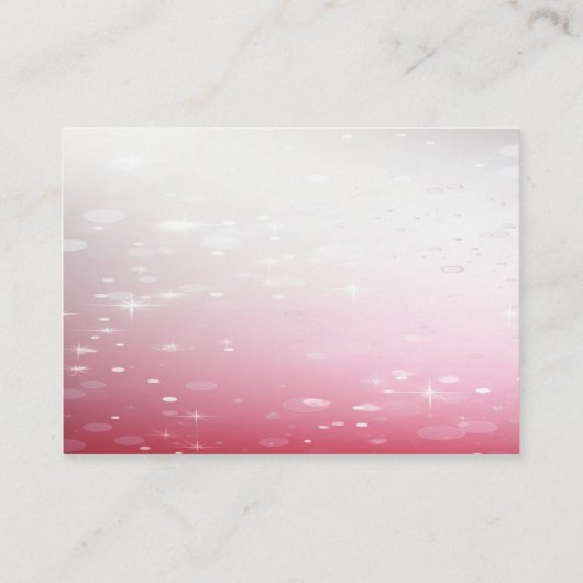 Little Fairy Floral Baby Dusche Begleitkarte (Rückseite)