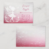 Little Fairy Floral Baby Dusche Begleitkarte (Vorne/Hinten)