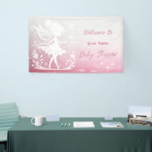 Little Fairy Floral Baby Shower Banner (Messeveranstaltung)