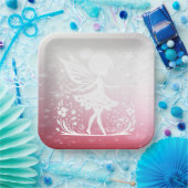 Little Fairy Floral Paper Plate Pappteller (Party)