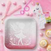Little Fairy Floral Paper Plate Pappteller (Party)