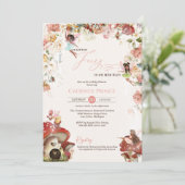 Little Fairy Garden Bloom Baby Dusche Einladung (Stehend Vorderseite)