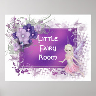 Little Fairy Girl Print - Anpassbar Poster