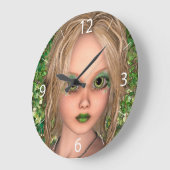 Little Fairy Große Wanduhr (Winkel)