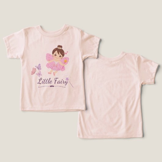 Little Fairy Kleinkind T - Shirt (Design Vorderseite & Rückseite)