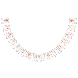 Little Fairy Pink Butterfly Any Age Wimpelkette