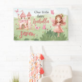 Little Fairy Pink Castle Butterfly Any Age Banner (Insitu)