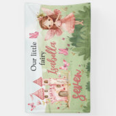 Little Fairy Pink Castle Butterfly Any Age Banner (Vertikal)