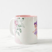 Little Fairy Pink Zweifarbige Tasse (Vorderseite Links)