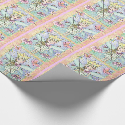 Little Fairy Princess Gift Wrap Geschenkpapier (Ecke)