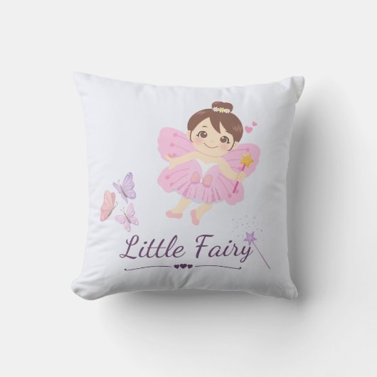 Little Fairy Throw Kissen (Vorderseite)