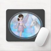 Little Fairy w/Unicorn Designs Mousepad (Mit Mouse)